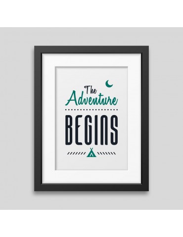 The adventure begins Framed poster